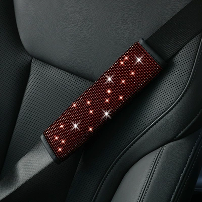 Seat belt shoulder pad: for Car Interior - red-ordinary-style-1-pack