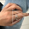 Tide, fashionable line small design ring, simple and elegant design, internet celebrity, on index finger