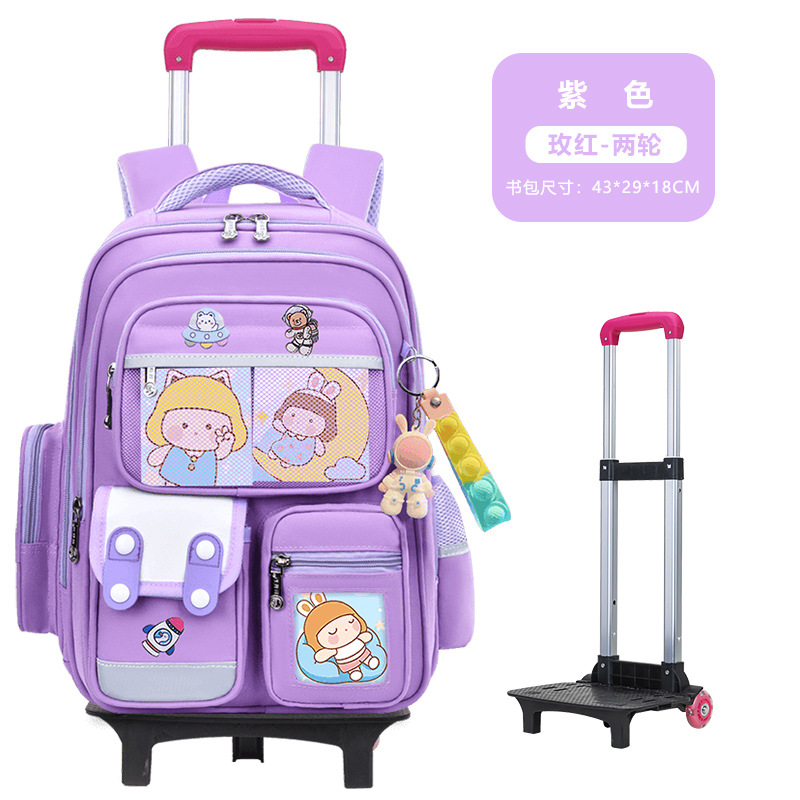 2026 nueva mochila escolar de tirón para estudiantes de primaria 23456 grados mochila de hombro