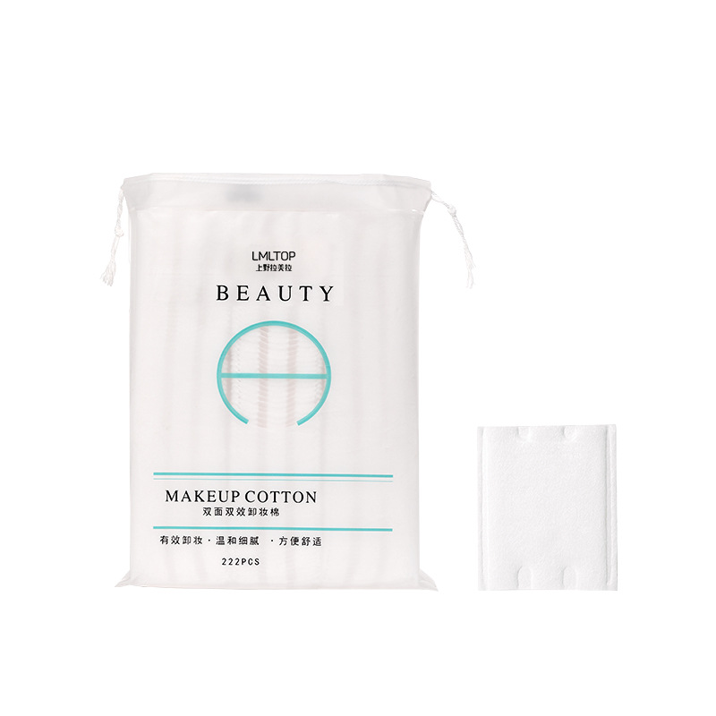 LMLTOP 222 piezas de bolsa elástica de algodón para maquillaje tipo sándwich, desechable, engrosada, para remover maquillaje, colección al por mayor