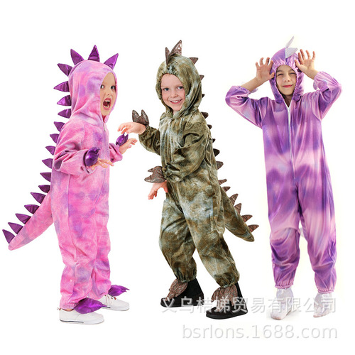 Manufacturer Children's Dinosaur Performance Costume Pink Cute Jurassic Tyrannosaurus Rex Elementary School Animal Performance Costume