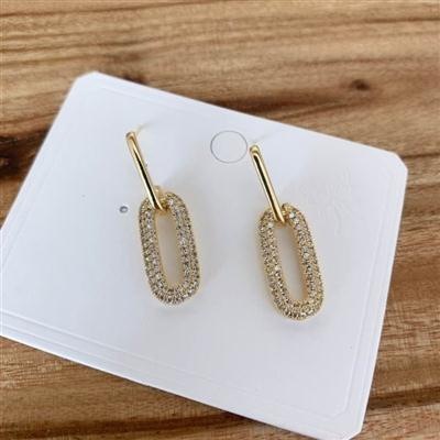 Unisex new trendy all match earrings temperament net red silver needle earrings_voghion.com