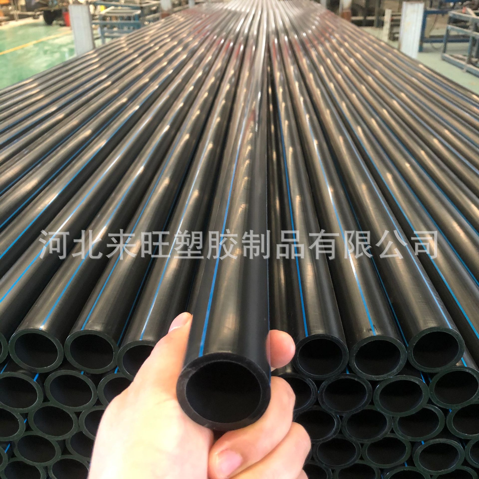 PE给水管 现货批发 塑料自来水管 pe管  黑色hdpe水管 热泵塑料管