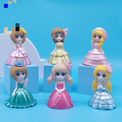 六款長裙公主 可愛家居裝飾品 房間桌面蛋糕擺件少女生日禮物批發