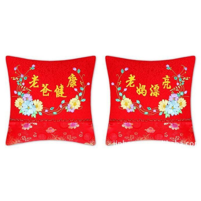 Jinhao bordado fábrica al por mayor hecho a mano bordado Cruz puntada DIY cinta bordado cojín almohada Guangzhou 04