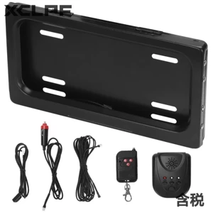 Us Standard Car Curtain License Plate Frame Cross-Border Hot Selling Us Standard Double License Plate Frame Car License Plate Frame with Remote Control License Plate Holder