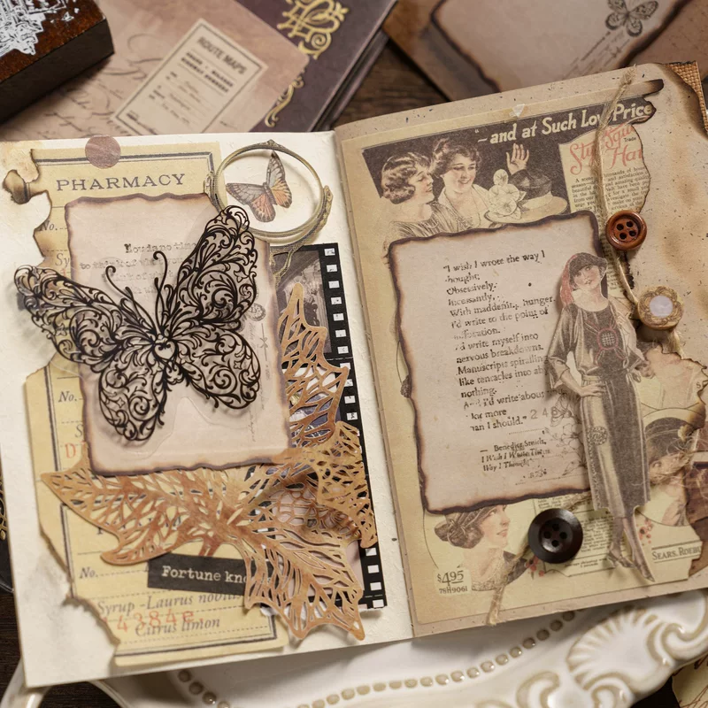 陌墨 Jiao Bian Old Dream Series Alien Convenience Paste Light Retirus Burning Student Leave Message Notes Bringing Materials