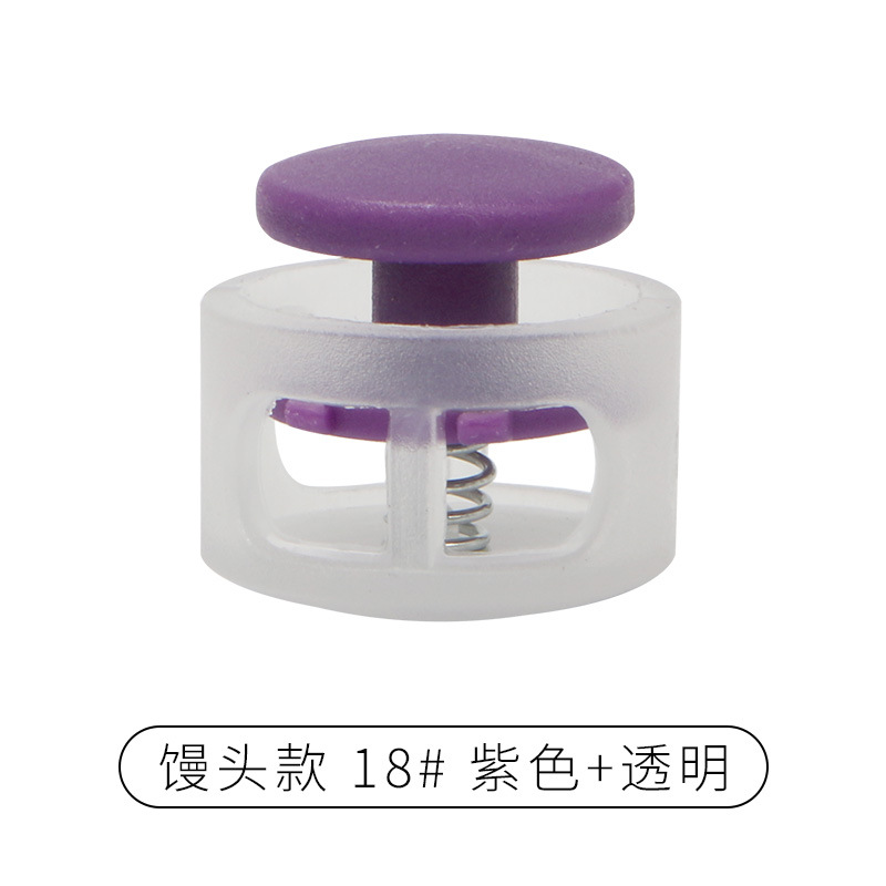 Rebecca primavera hebilla de plástico solo agujero ajuste botón campana tapa doble agujero hebilla de cuerda redonda negro cerdo hebilla de la nariz