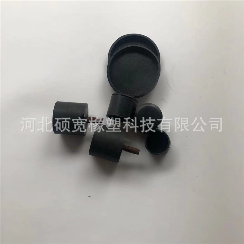 橡胶减震器减震柱螺丝圆柱橡胶平垫减震垫压缩机减震配件螺丝机脚