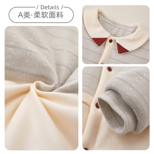 Baby clothes winter thickened quilted robe long-sleeved rompers baby clothes newborn cotton baby jumpsuit