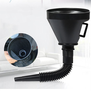 Car and motorcycle refueling funnel with filter self-driving emergency tool