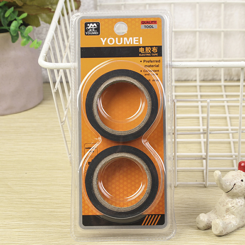 友美凯进口正品电工胶布pvc防水超粘无铅高温环保电胶布胶带六色