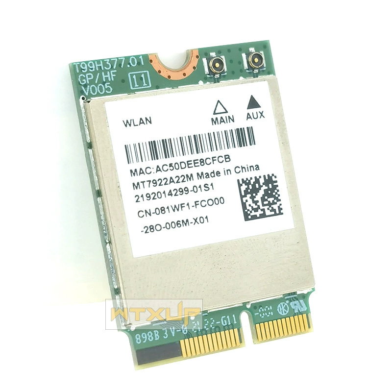 MT7922 WIFI6E 2.4G/5G/6G triple-dual band M2 встроенная беспроводная сетевая карта Linux Openwrt