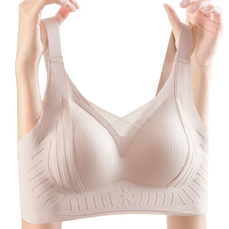 反重力リフティングシームレス下着ブラジャープッシュアップ固定カッププッシュアップ女性のたるみ防止大きな胸と小さな胸のブラジャー薄型|undefined