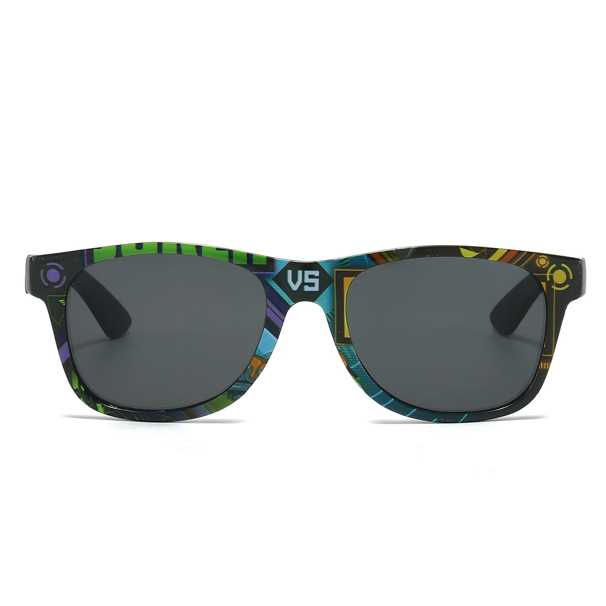 Детские солнцезащитные очки, модель внешней торговли FDA, без заказа риса, горячее тиснение, вечерние UV400, европейский и американский оптовый трансграничный индивидуальный логотип