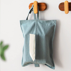 Fabric Washable Cotton Paper Towels Drawer Home Living Room Desk Paper Towel Holder Wall Mounted Car Paper Towel Storage Box Multi-functional