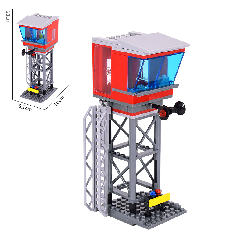 Bloques de construcción de tren de la ciudad Tren de la vía recta carril curvo carril Tenedor carril suave piezas de montaje Juguetes