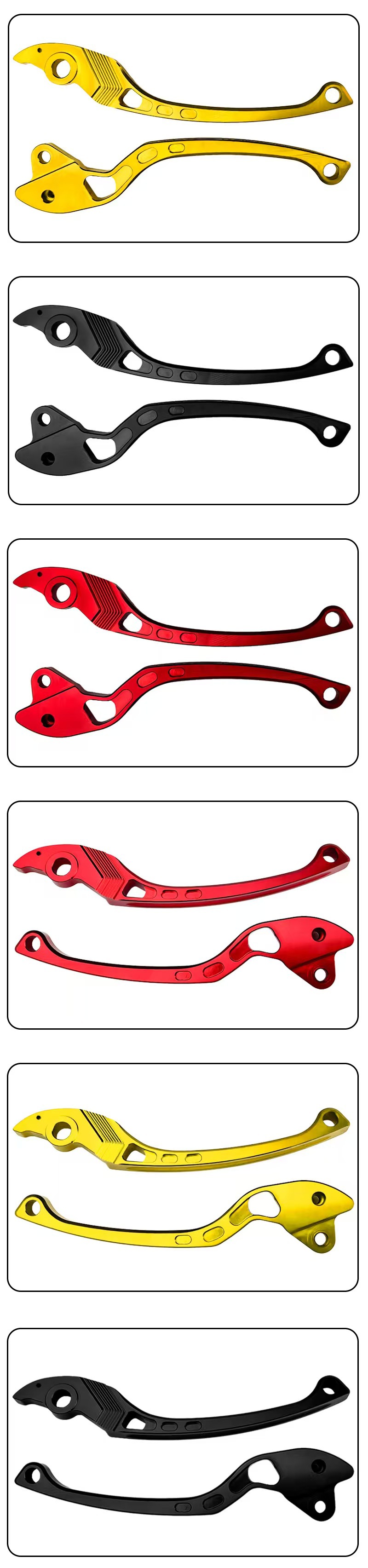 Motorcycle modification CNC aluminum alloy handle for Southeast Asia's Click 150, finely crafted and durable