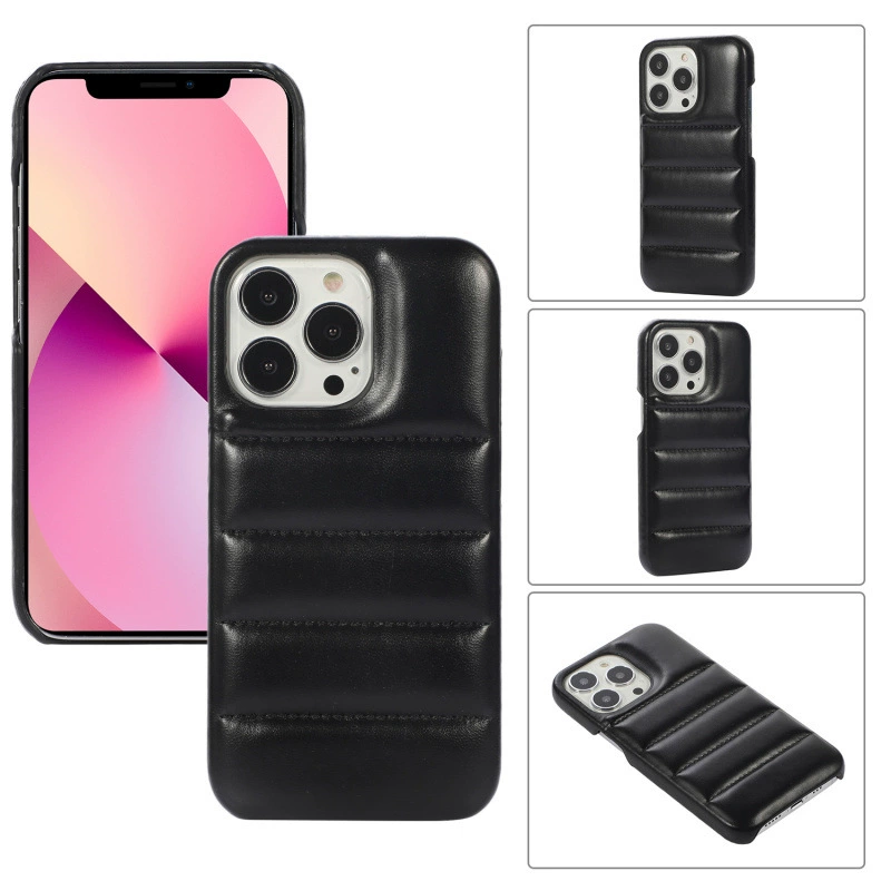 iPhone совместимый чехол для телефона, цветной iPhone 14, объемный пуховик, защитный чехол, iPhone13 Pro, iPhone