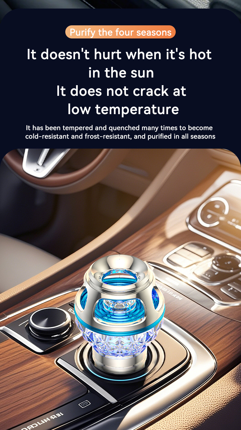 Car Appliances Mini Air Purifier Dust Removal Second-Hand Smoke Odor Haze Purifier Car Gift Marketing