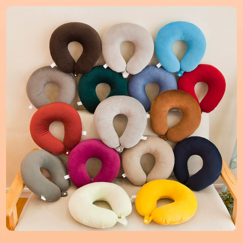 Подушка для путешествий, подушка для шеи, шейного отдела позвоночника, хлопковая массажная подушка ⇓ Портативная подушка для сна U-образной формы, автомобильная подушка ppW18