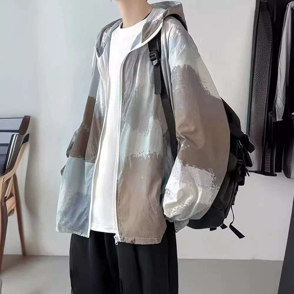 Солнцезащитный костюм для окрашивания на галстуке мужской 2024 весенний куртка куртка