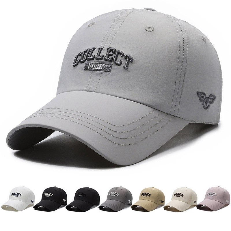 Breathable thin travel quick dry baseball cap for men and women