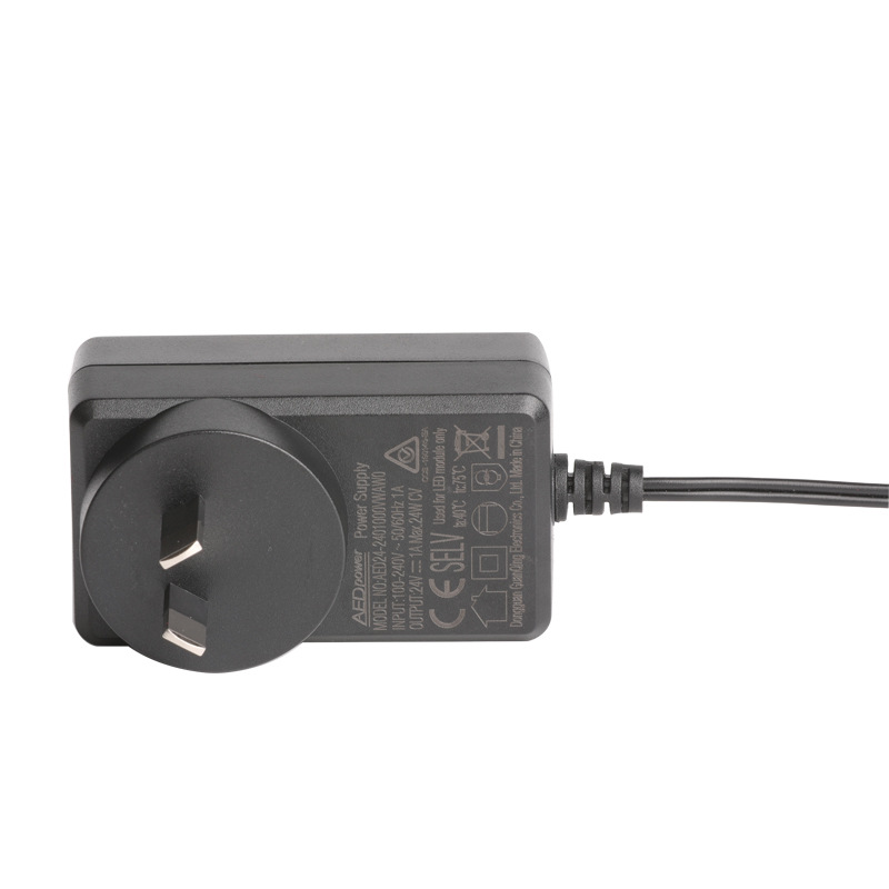 12V1A电源适配器SAA认证 带线充电器 电子艾灸盒专用