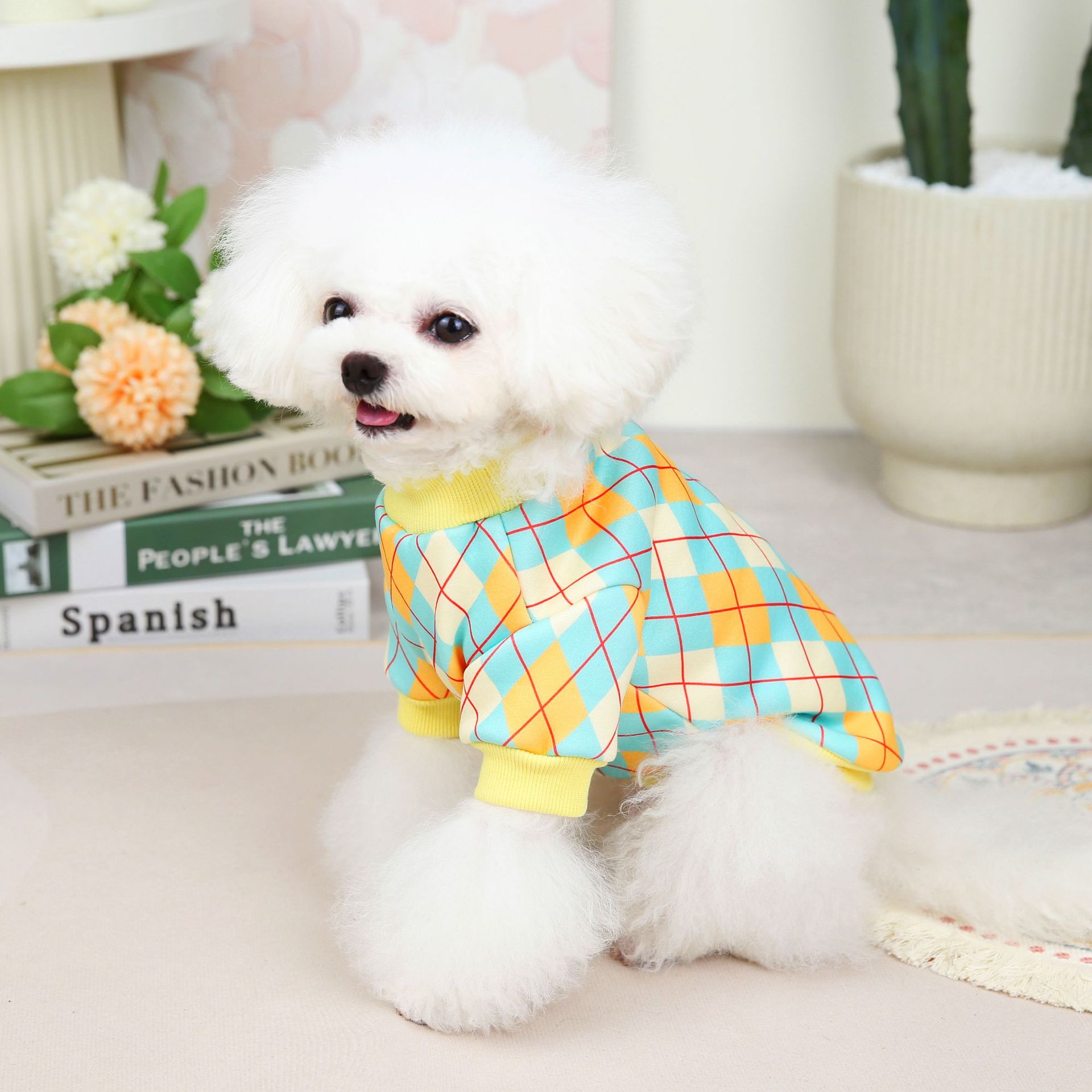 2022韩版经典格子卫衣