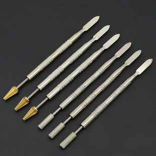 Leather Edge Oil Pen with Bearing Rotating Smooth Double Head Available diy Handmade Leather Edge Oil Glue Smudge Tool