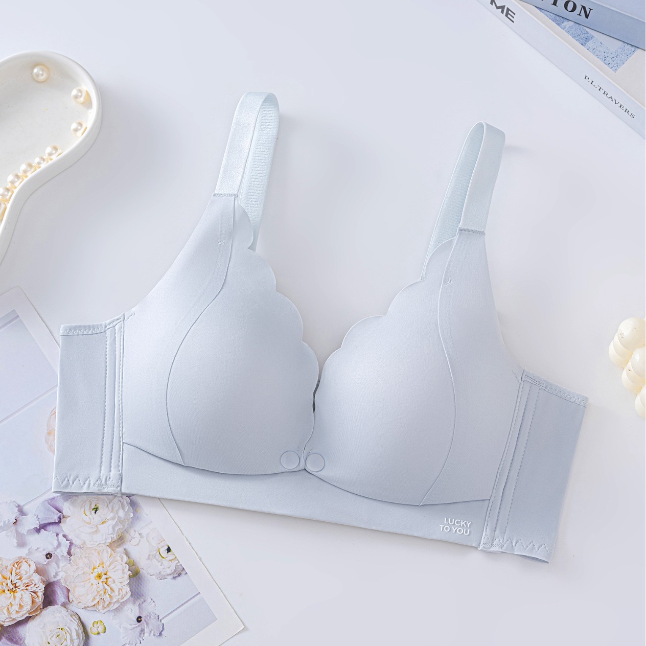 Venta directa de fábrica comercio electrónico transfronterizo Sudeste de Asia Vietnam Tailandia damas sin costuras sujetador de recogida lateral cómodo