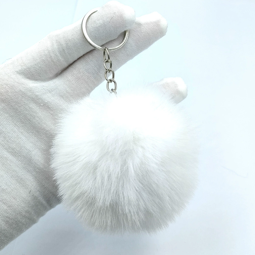 Multicoloured puffer ball, keychain with accessories, (Physicals), 8cm, DIY