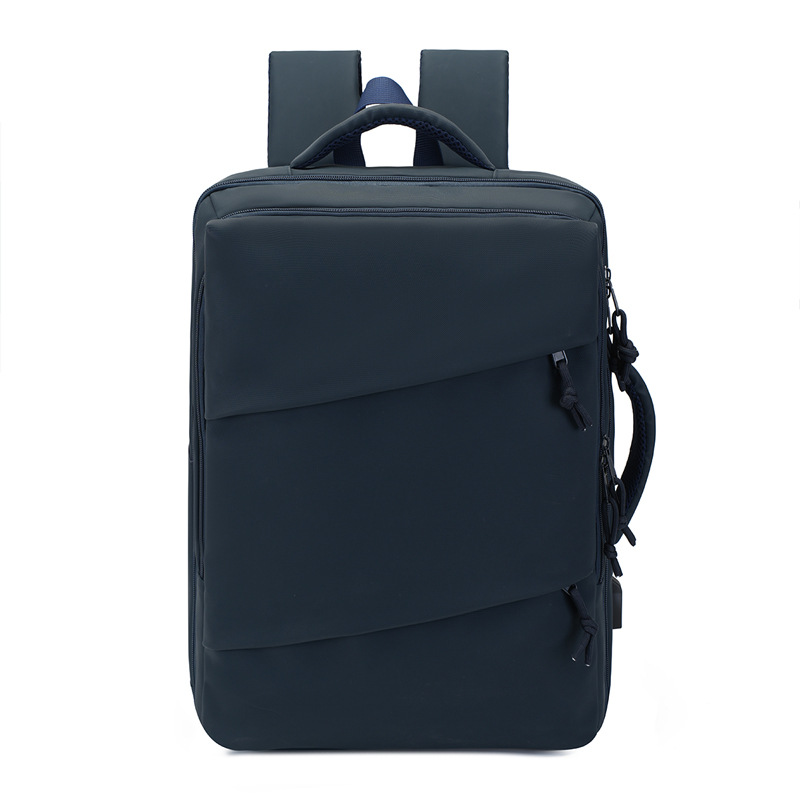 Mochila de negocios transfronterizos USB separación seca y húmeda multifuncional de salida tipo caja de abertura y cierre bolso de mano de gran capacidad