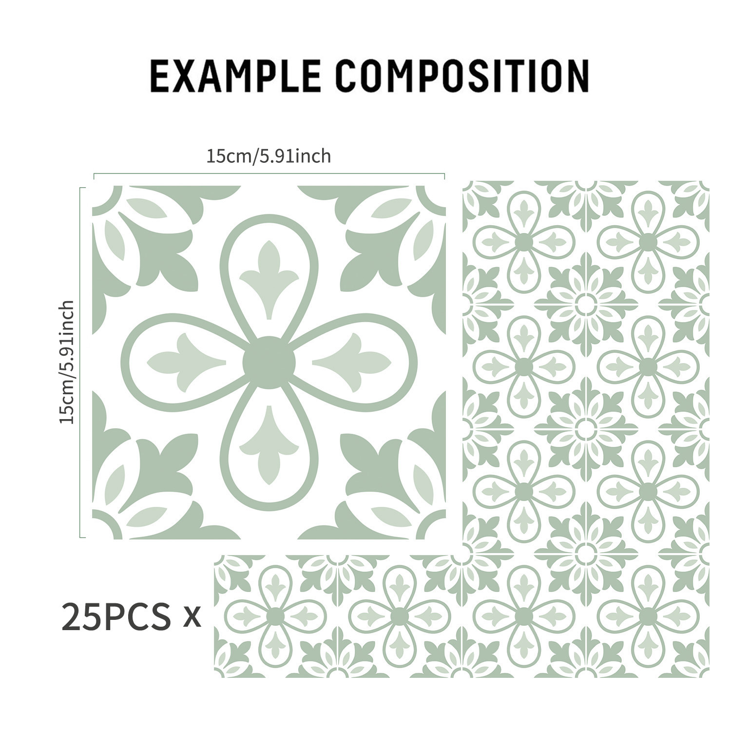 15X15CMX25PCS