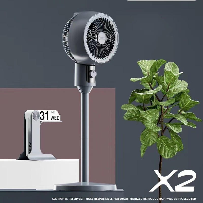 Yangzi 新しい空気循環ファン 3 スピード家庭用リモコン扇風機デスクスタンド兼用サイレント強風フロアファン|undefined