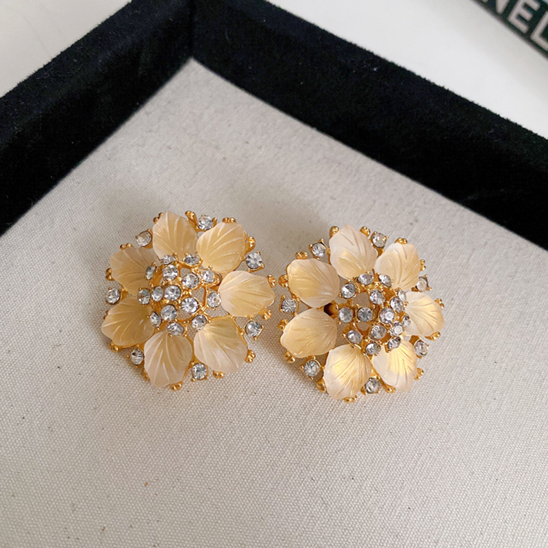 Water Droplets Pattern Women's Gender Wholesale Jewelry Classic Style Water Droplets Metal Enamel Drop Earrings