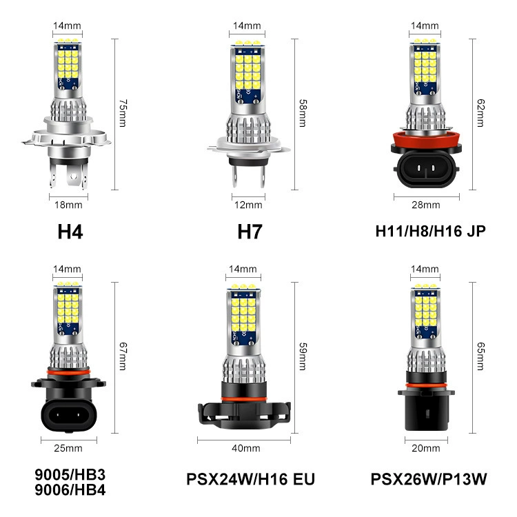 Кросс-борт популярный автомобиль LED головной свет против запотевания H4 H7 9005 9006 30 ламп высокой яркости и мощности