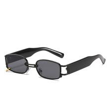2021新款太陽鏡網紅女太陽眼鏡韓版潮 穿耳環方框眼鏡sunglasses