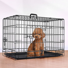 加粗出口品质狗笼折叠铁丝笼狗笼子小中型犬运输笼宠物笼子