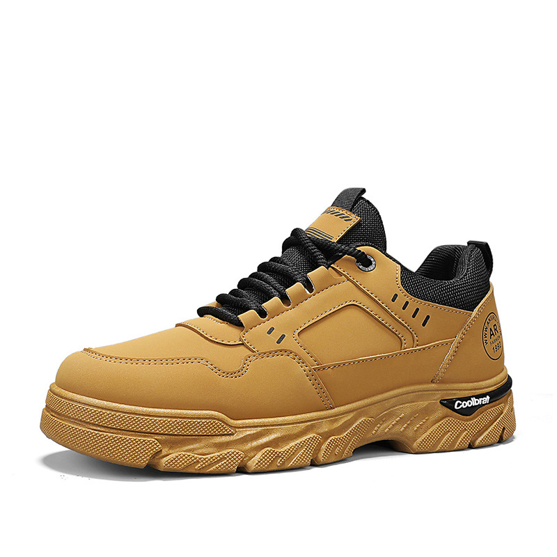 Zapatos para hombres zapatos deportivos casuales 2024 nuevos zapatos de skate antipatinante transpirables de baja parte de zapatos de trabajo de cuero duro