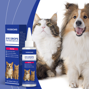 Yegbong Dog and Cat Care Drops Daily Care for Dogs and Cats Neutral Tear Stain Gentle Cleansing Care Drops