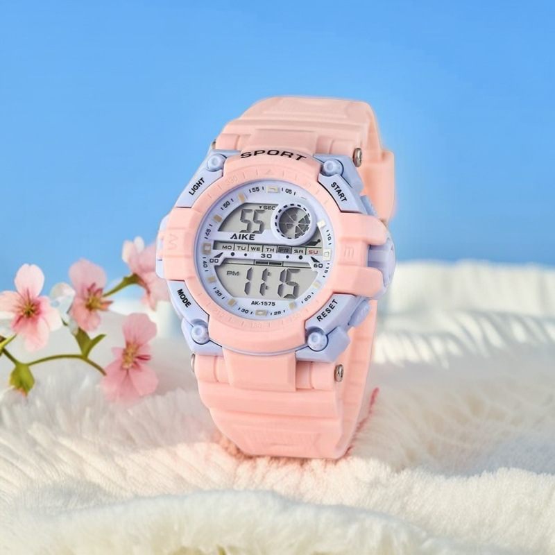 INS Simple Trendy Men's and Women's Macaron Color Student Watch Sports Waterproof High Color Value Watch