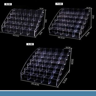 Acrylic Pen Holder Display Shelf Oblique Plug-In Stationery Store Student Pen Holder Neutral Ballpoint Pen Multi-Functional Storage Box