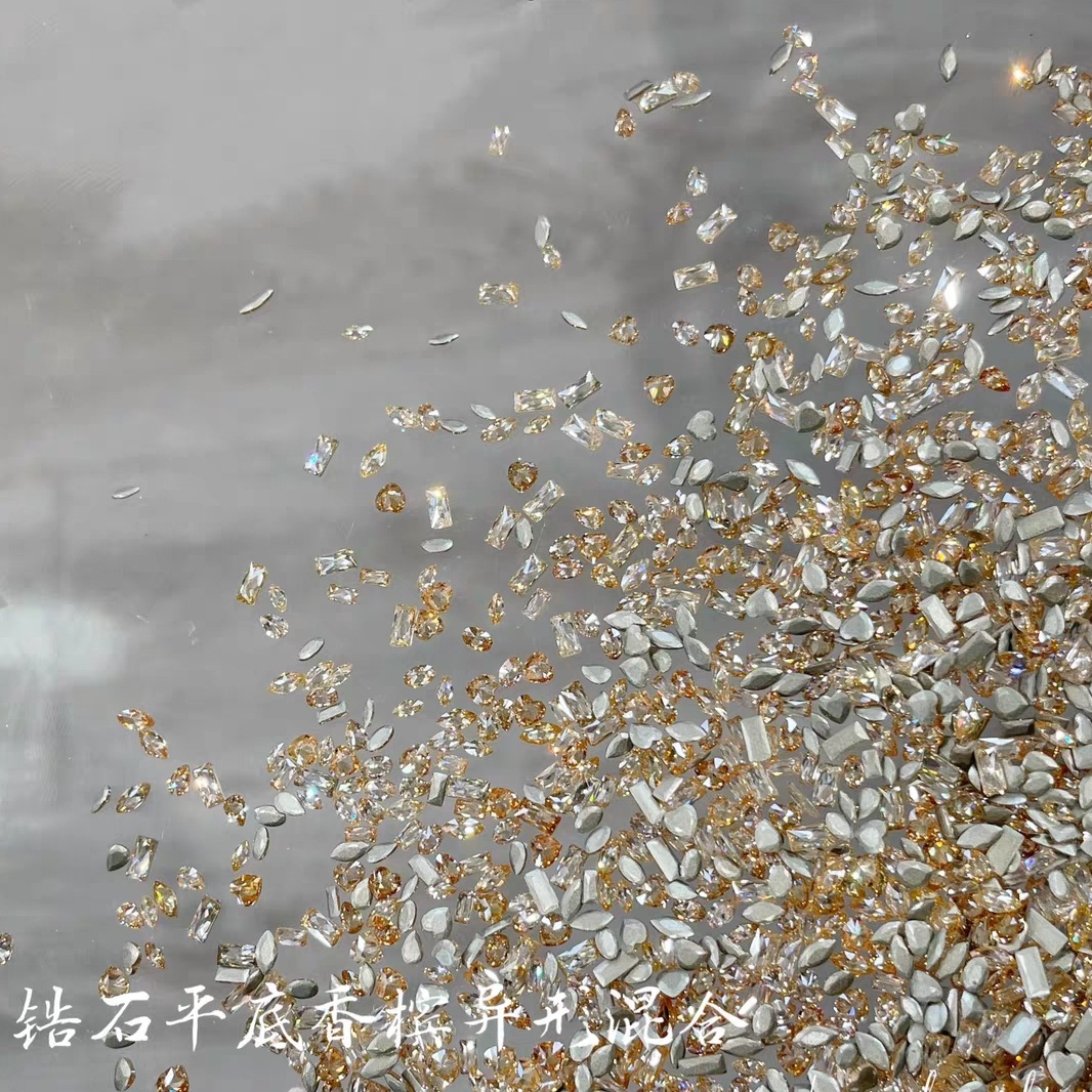 Zircon plano champán mezclado