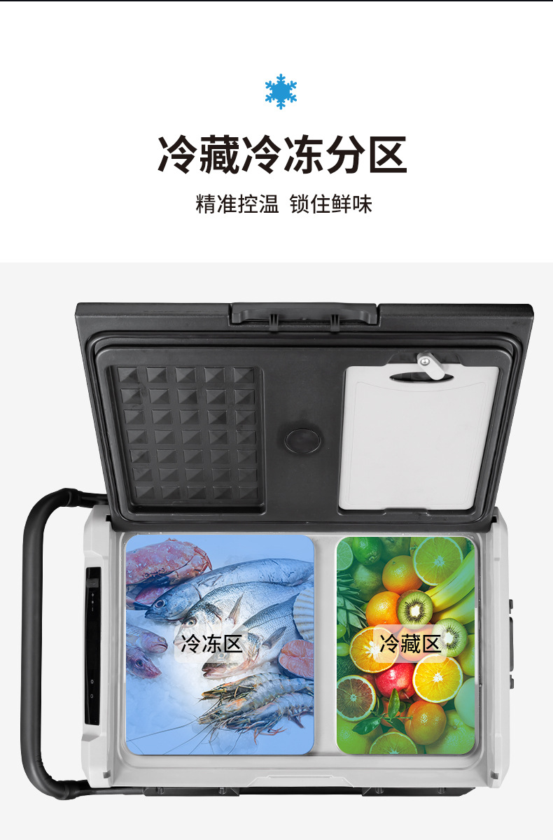 Ice Tiger Compressor Car Refrigerator Car Home Dual-use Refrigeration 12v24v Portable TWW35 Dormitory Small Refrigerator