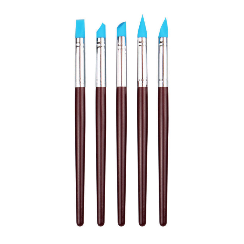 Herramientas de cerámica transfronterizas de acero inoxidable bola varilla de piedra plástica arcilla conjunto de barro de cerámica herramientas manuales escultura cuchillo penetración