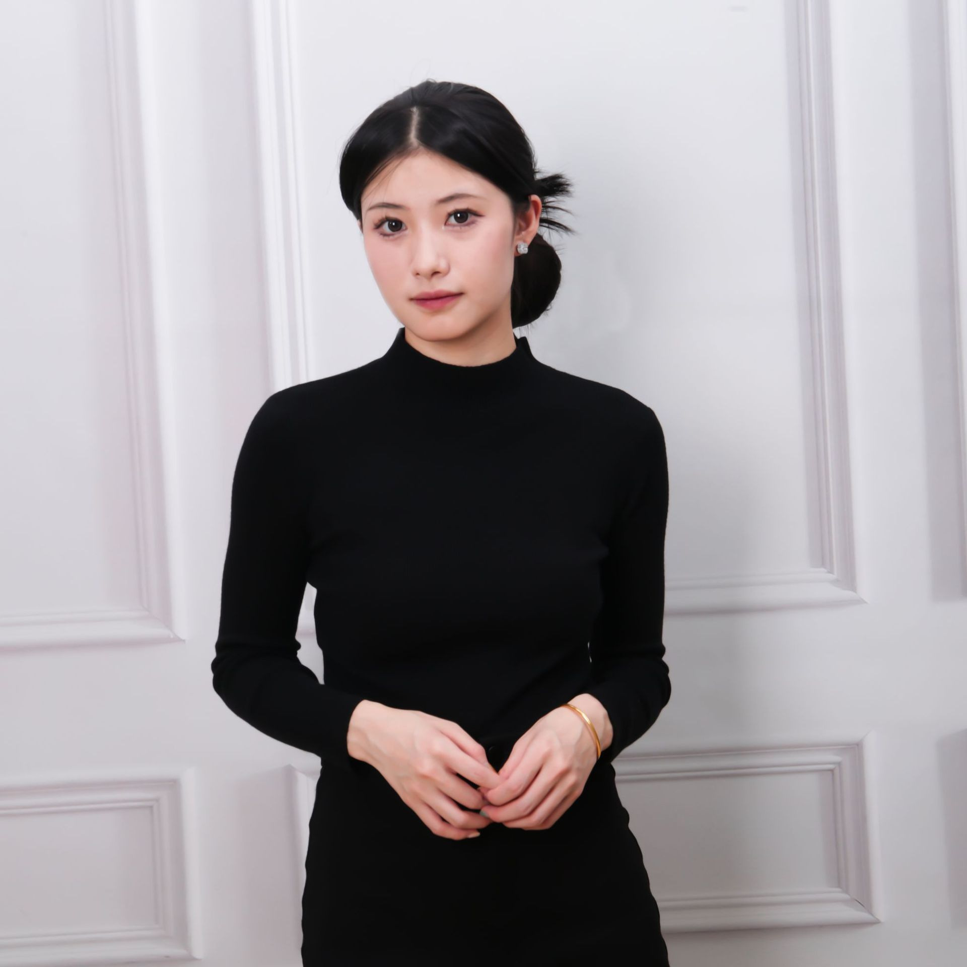 金韩za家毛衣女半高领打底衫冬季内搭打底上衣保暖羊毛衫可外包邮