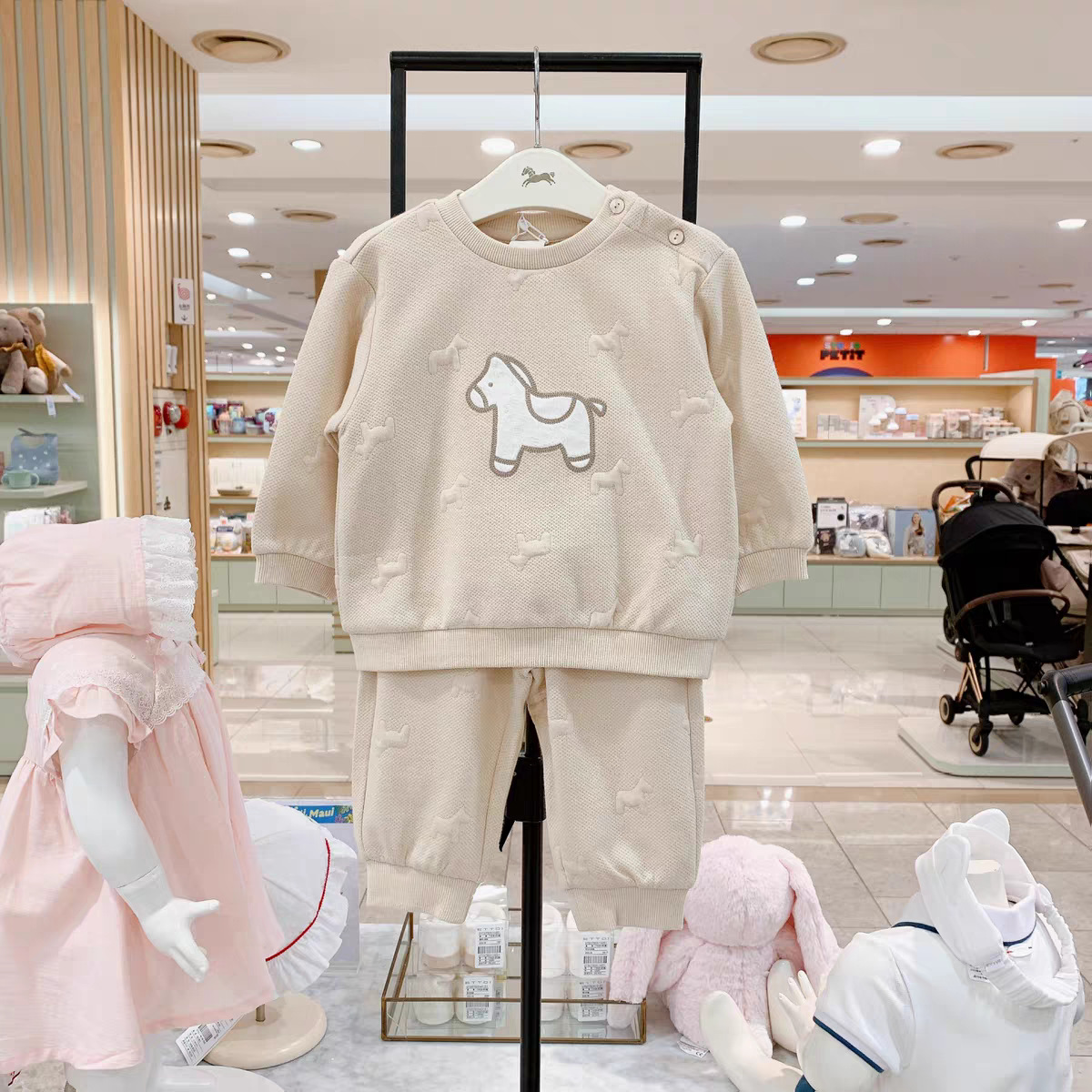 韩版原单正品新品 ETT小飞马韩国童装2025冬款儿童卡通运动休闲套