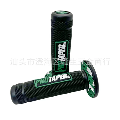 Motorcycle Handle Cover – Pro Motorcycle Handlebar Cover - black-background-green-pair