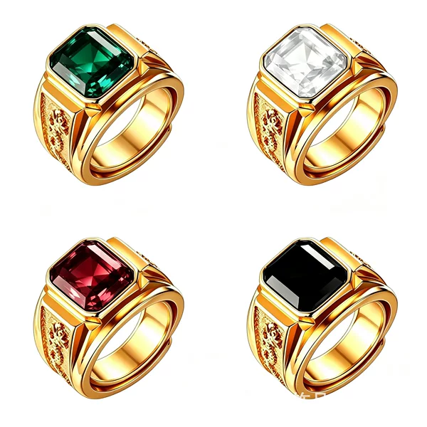 TEMU cross-border hot-selling new vintage alloy carved dragon ring, European and American men's punk ring, direct from manufacturer